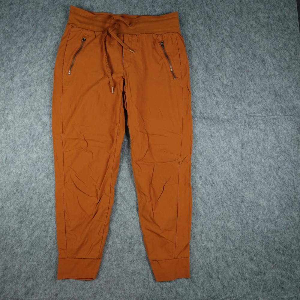 Athleta Jogger Women 6 Orange Trekkie Mid Rise Legacy Hiking Outdoor Active